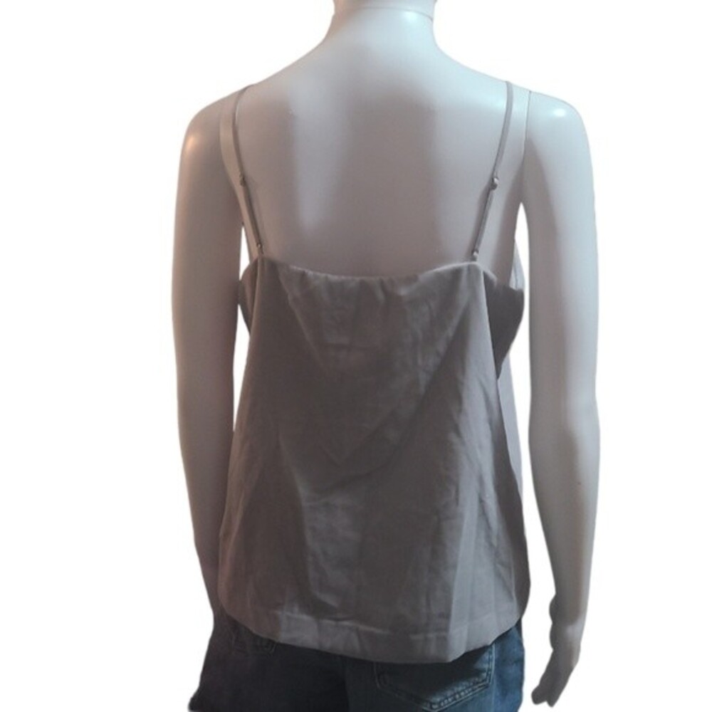 J. Crew Gray Velvet Ruffle Tank Top - Picture 7 of 7
